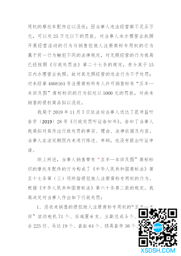 陈义蓉涉嫌销售商标侵权商品案件行政处罚决定书（昆市监处字[2019]22号）_05